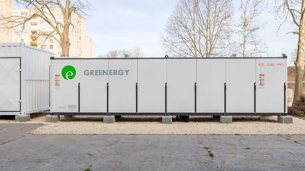 Gázmotoros erőművel kombinált energiatároló megoldás